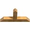 Ekena Millwork Portland Rough Sawn Timber Gable Bracket, Western Red Cedar, 48"W x 24"H x 6"D x 6"F, 12/12 Pitch GBW048X24X0606POR00RWR - alternate 3